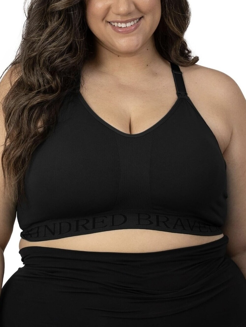 NWT Kindred Bravely Set Of 2 Sublime Hands Free Pumping Bras Beige Black Size Lg